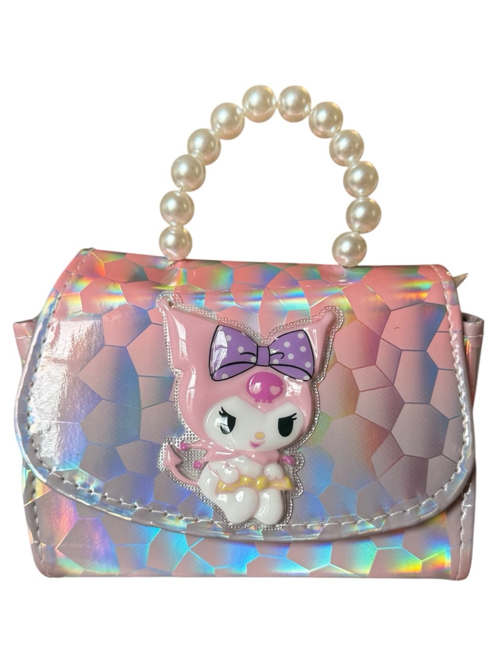 Kuromi Mini Pink Iridescent Bag NWOT